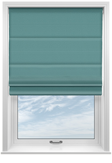 Oslo, Peacock - Roman Blind